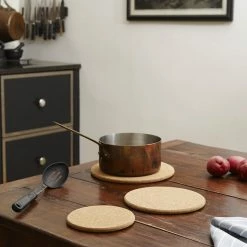 The Better House Kitchen Essentials Natural Cork Trivets (Set Of 3)