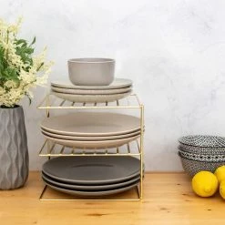 The Better House Organizers Corner Storage Rack - Brass