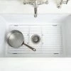 The Better House Stainless Steel Sink Protector With Coated Feet Sinkware