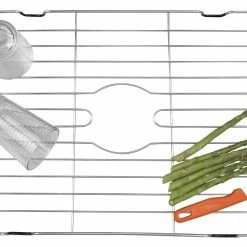 The Better House Stainless Steel Sink Protector With Coated Feet Sinkware