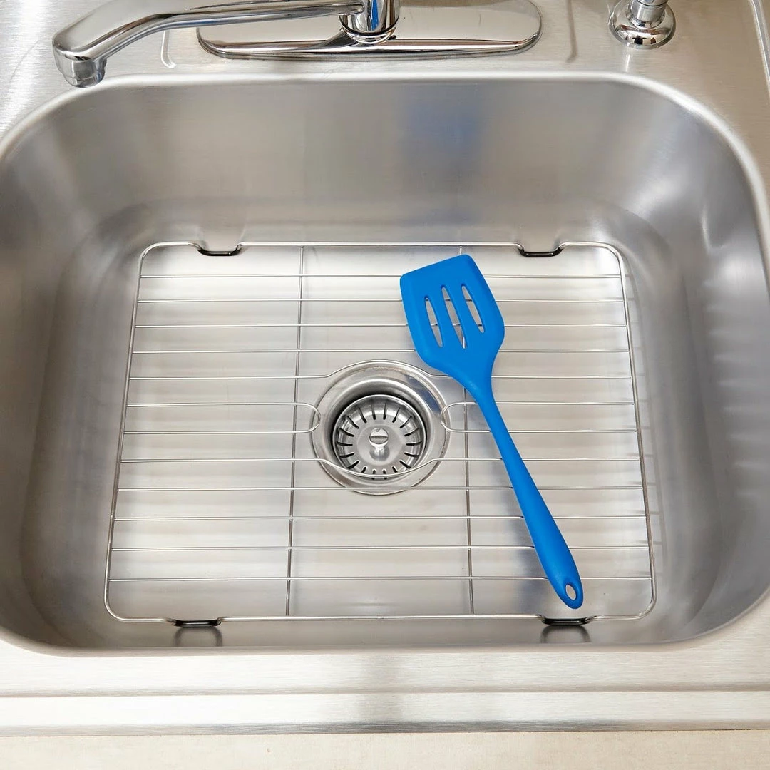 The Better House Stainless Steel Sink Protector With Coated Feet Sinkware 5 The Better House Stainless Steel Sink Protector With Coated Feet Sinkware