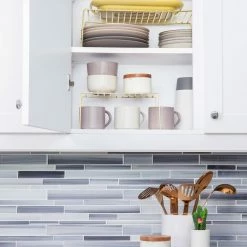 The Better House Organizers Small Brass Storage Shelf