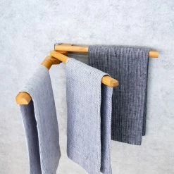 The Better House Bamboo 3-Arm Towel Bar