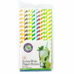 The Better House Extra-Wide & Long Paper Straws (Set Of 25)