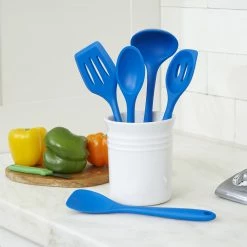 The Better House Blue 5-Piece Silicone Cooking Tools