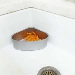 The Better House Sinkware Corner Steel Sink Strainer