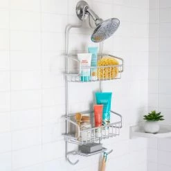 The Better House Silver Extra-Large Shower Caddy