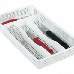 Better Houseware Plastic Cutlery Tray Organizers