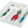 Better Houseware Plastic Cutlery Tray Organizers