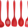 The Better House Red 5-Piece Silicone Cooking Tools Kitchen Essentials