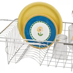 The Better House Adjustable Over-The-Sink Dish Drainer (with Cutlery Holder)
