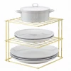 The Better House Organizers Corner Storage Rack - Brass