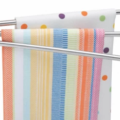 The Better House Organizers Stainless Steel 3-Arm Towel Bar