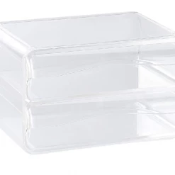 The Better House Crystal Clear 2-Drawer Organizer
