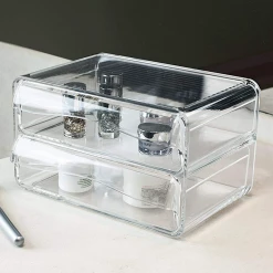 The Better House Crystal Clear 2-Drawer Organizer