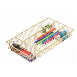 The Better House Organizers Cutlery Tray (Brass)