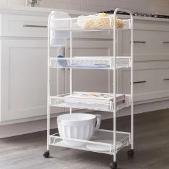 Better Houseware 4-Shelf Trolley Organizers