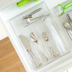 The Better House Cutlery Tray (Chrome) Organizers